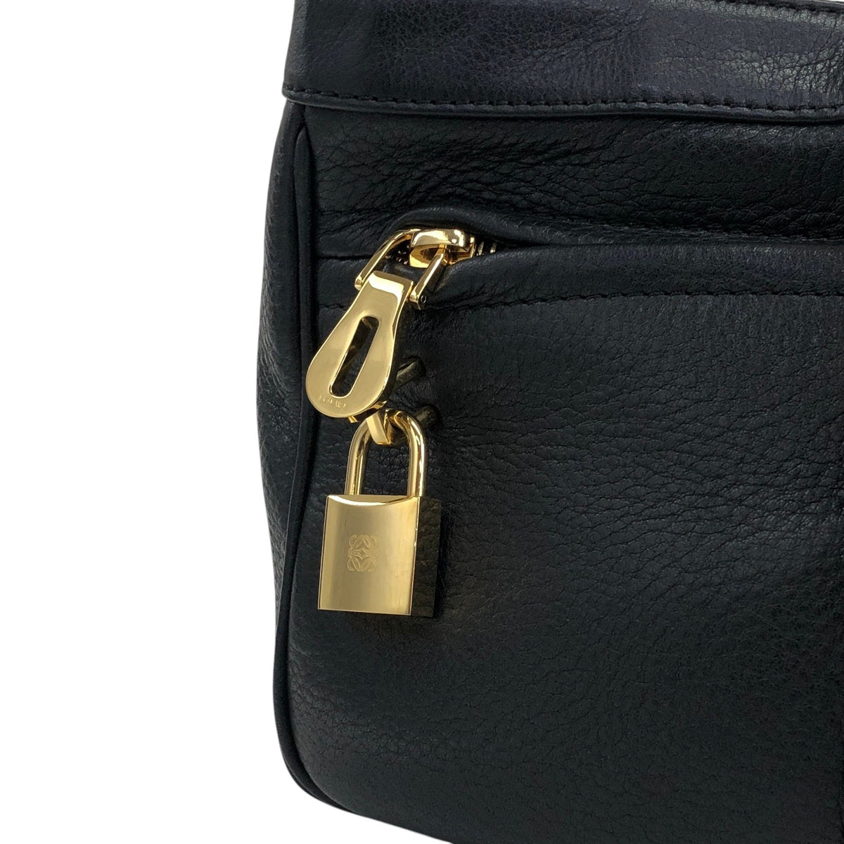 LOEWE Logo Shoulder bag Black Vintage earnia