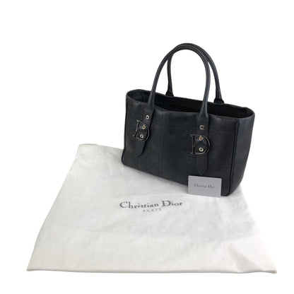 Christian Dior D Motif Totebag Black Vintage iiw373