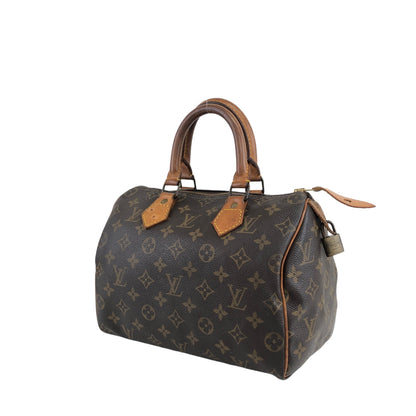 LOUIS VUITTON Monogram Handbag Brown M41528 Vintage afefax