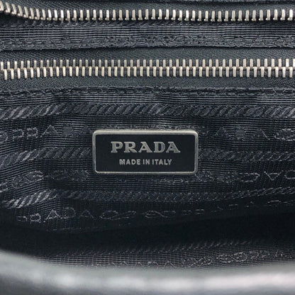 PRADA Logo Two-way Handbag Shoulder bag Black Vintage 2n4xpw