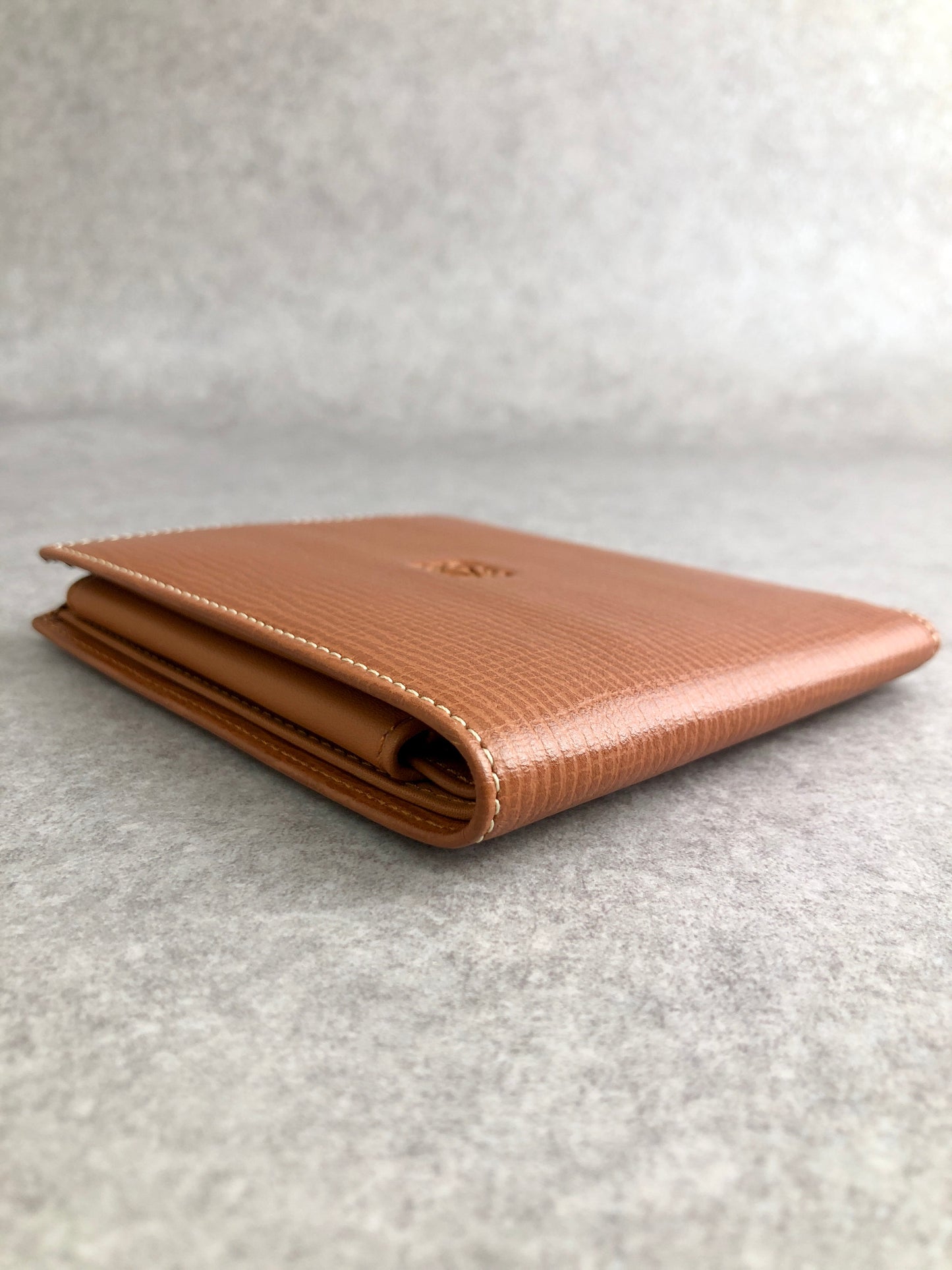 LOEWE Anagram Folded Wallet Brown Vintage ntgjhx