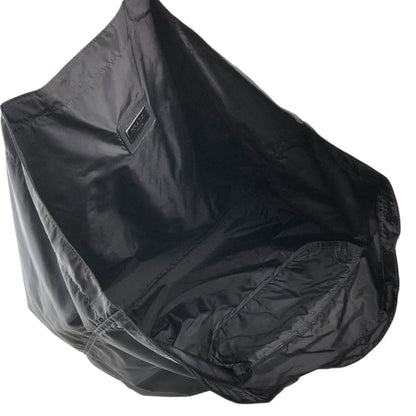 PRADA Tessuto Triangle Logo Totebag Black Vintage kctbn3