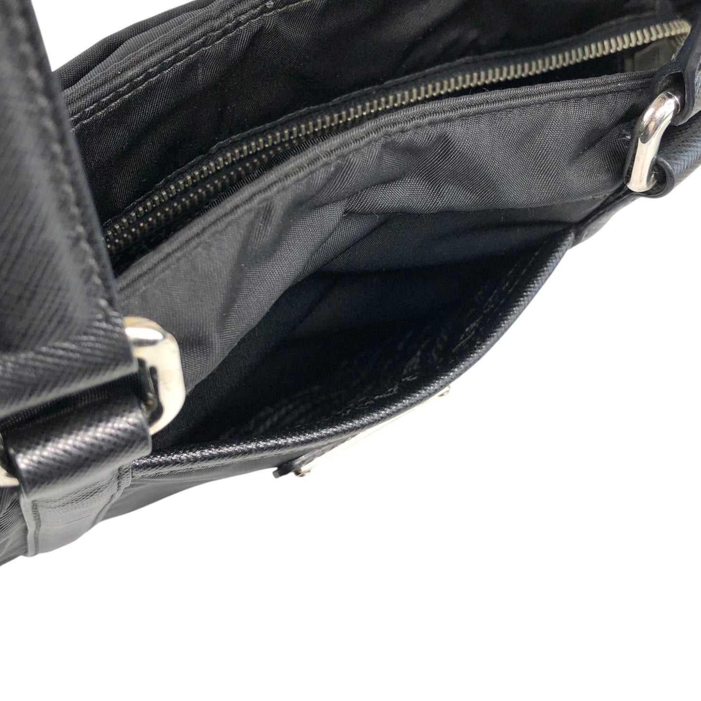 PRADA Tessuto Triangle Logo Totebag Black Vintage tgzvbu