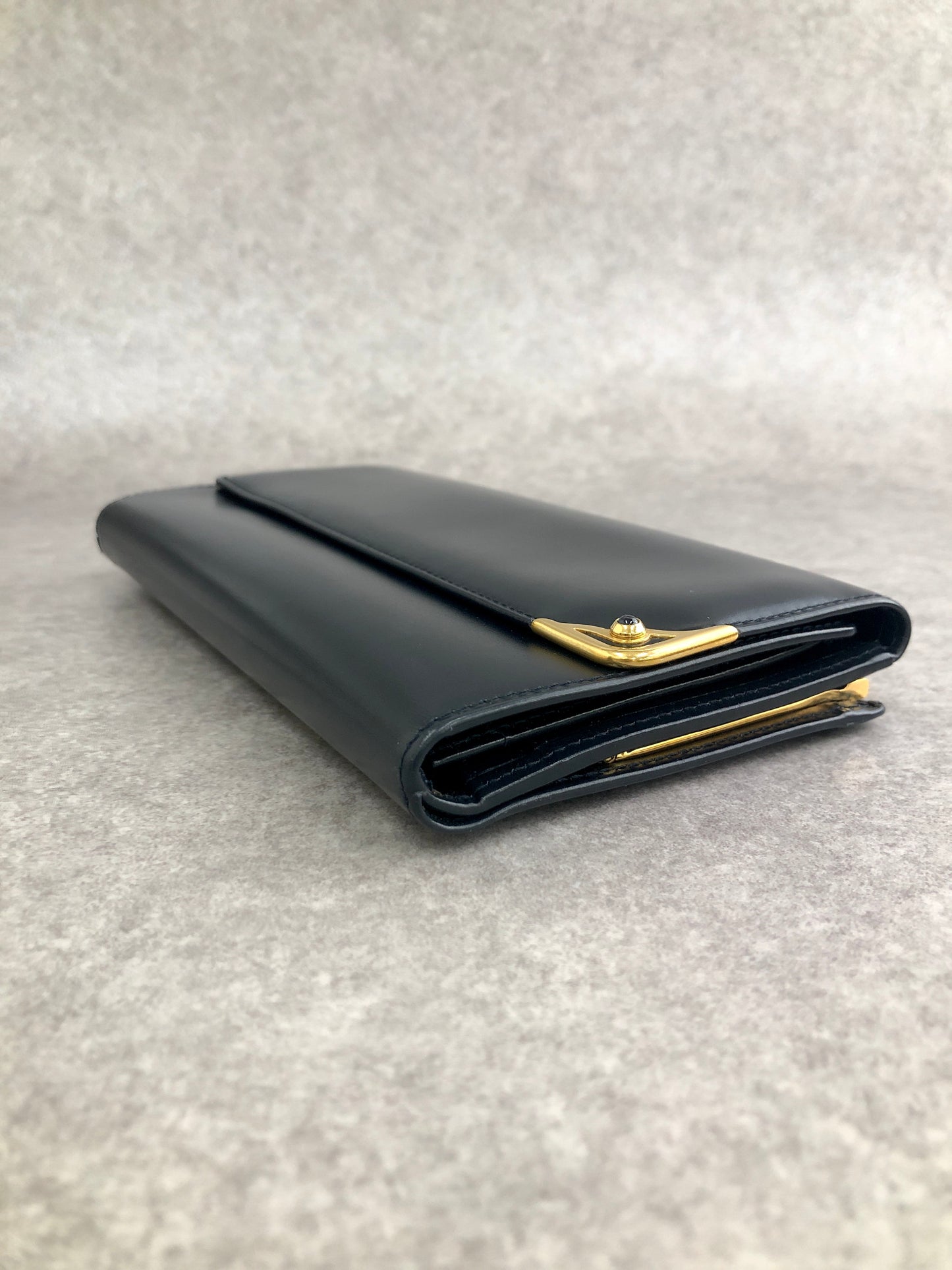 Cartier Long Wallet Black Vintage jwzwib