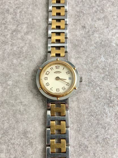 HERMES Watch Gold×Silver Vintage 76s5x4