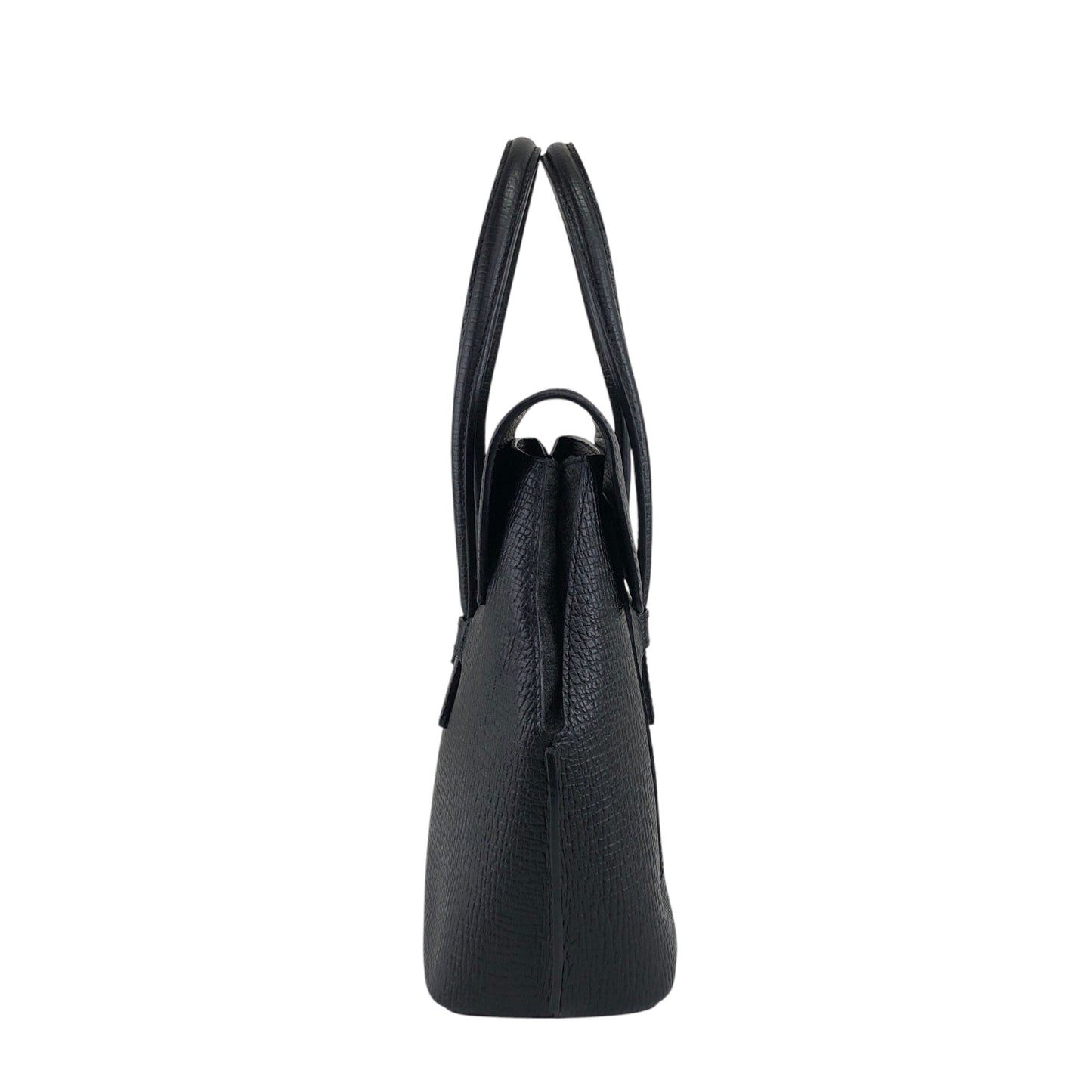 LOEWE Logo Embossed Handbag Black Vintage ycdaui