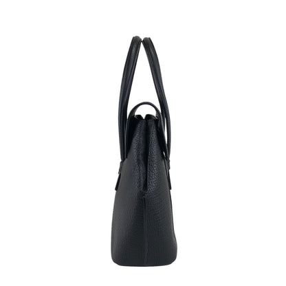 LOEWE Logo Embossed Handbag Black Vintage ycdaui