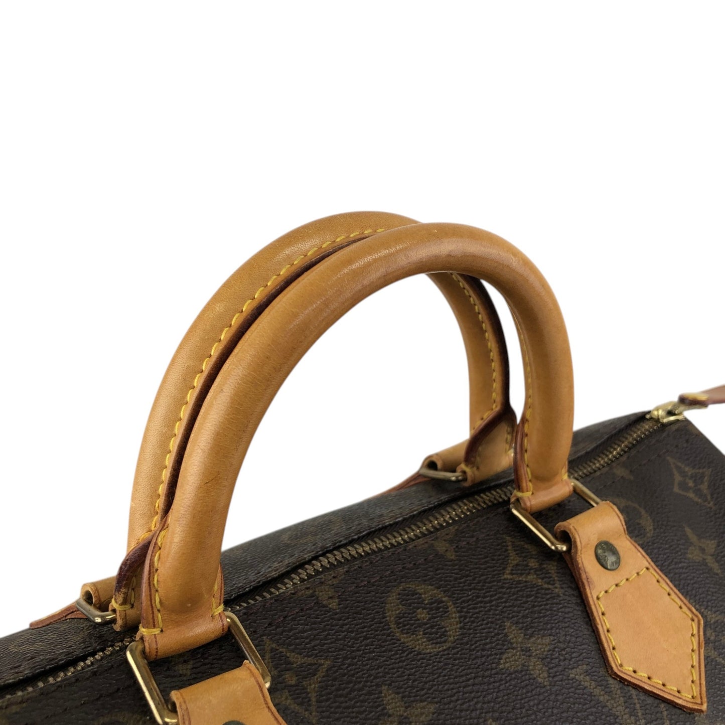 LOUIS VUITTON Monogram Handbag Boston bag Brown Vintage s2cksy