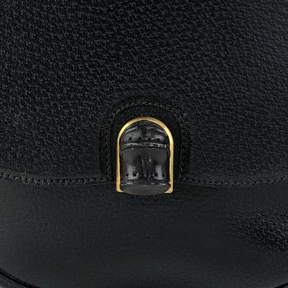 GUCCI Bamboo Shoulder bag Black Vintage g6iek4