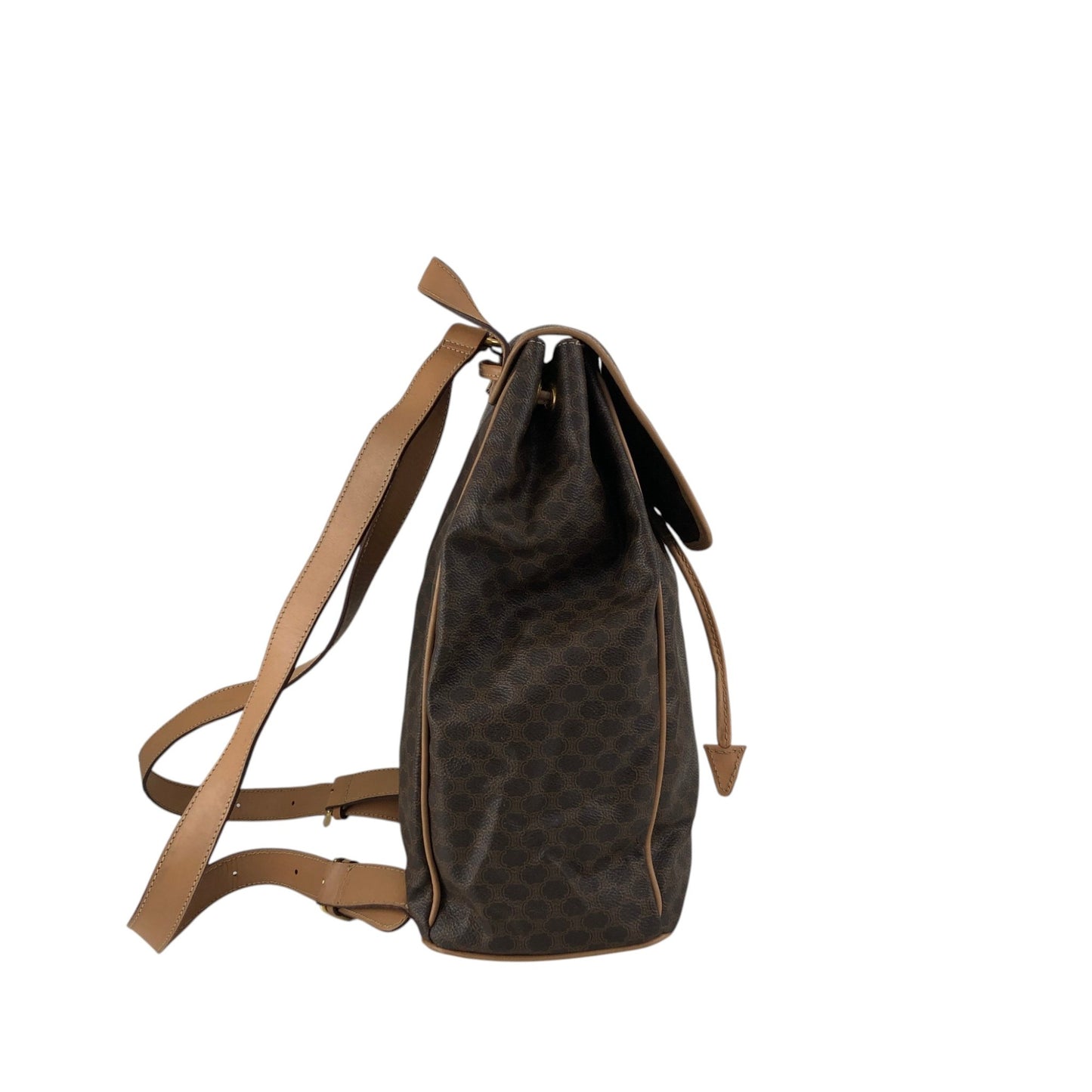 CELINE Macadam Gancini Backpack Brown Vintage sgrzzt