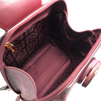 Cartier Logo Turn Lock Backpack Bordeaux Vintage m4jsic