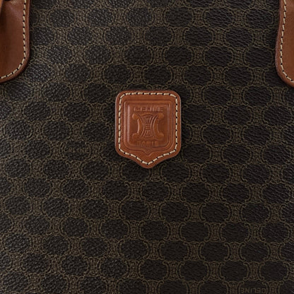 CELINE Macadam Blason Handbag Totebag Brown Vintage yemzhg