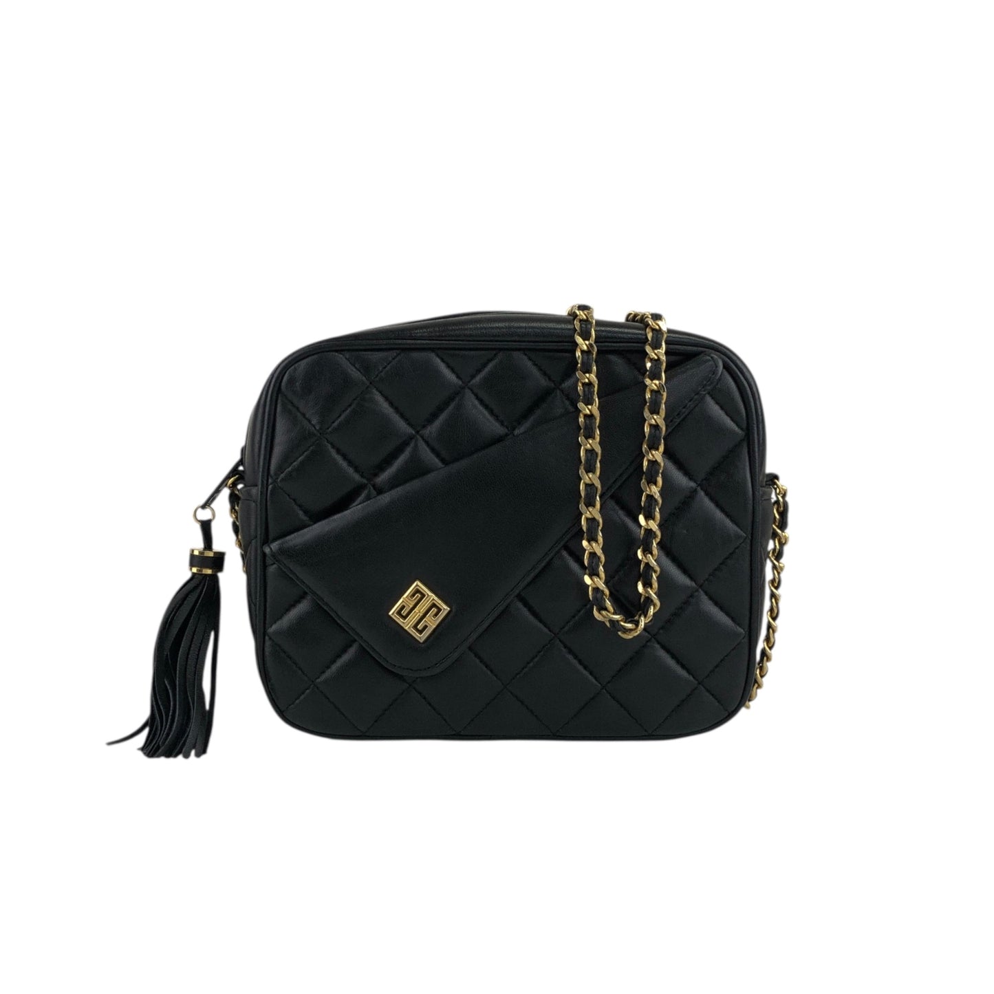 GIVENCHY Chain Shoulder bag Black Vintage miazi8