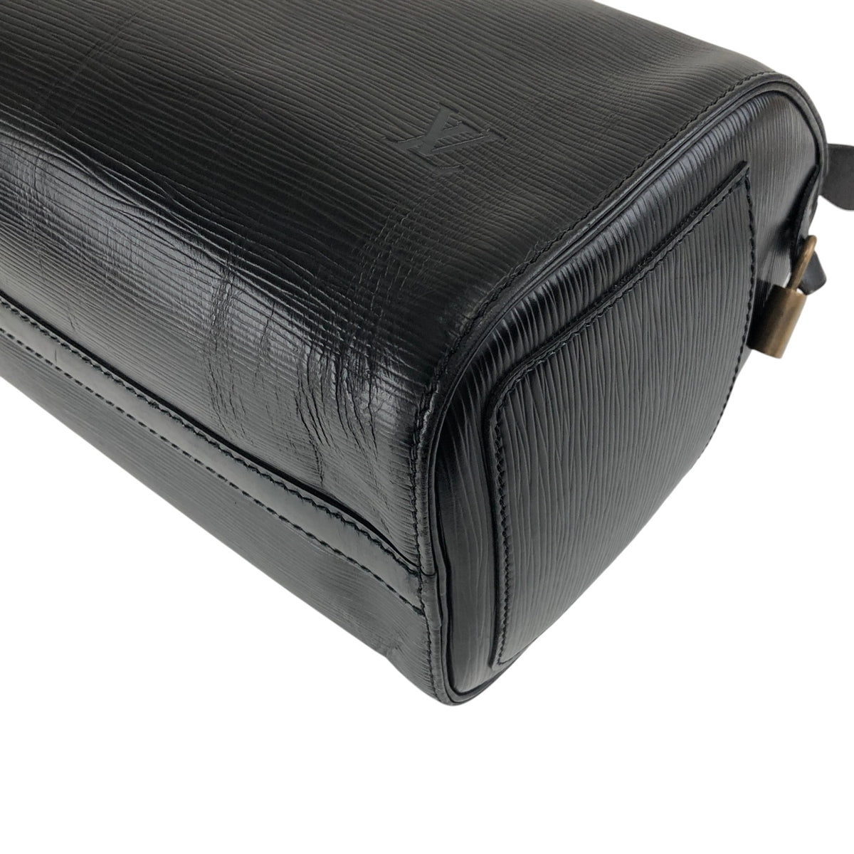 LOUIS VUITTON Epi Handbag Boston bag Black Vintage bria3m
