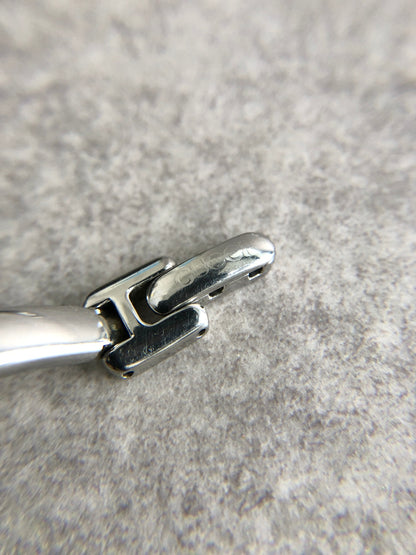 GUCCI Logo Quartz Watch Silver 1400L Vintage yjvsra