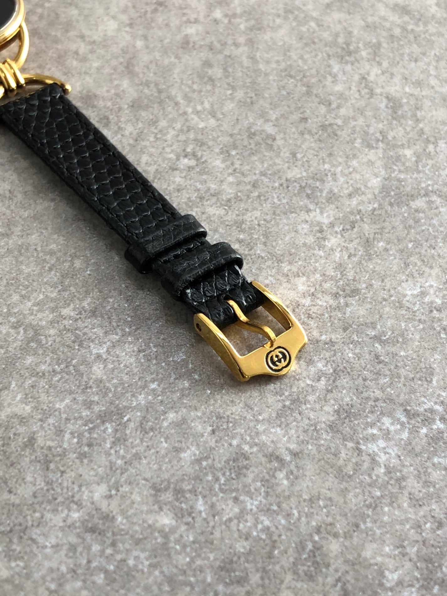 GUCCI Quartz Watch Black 6000.2l Vintage x5a7k2
