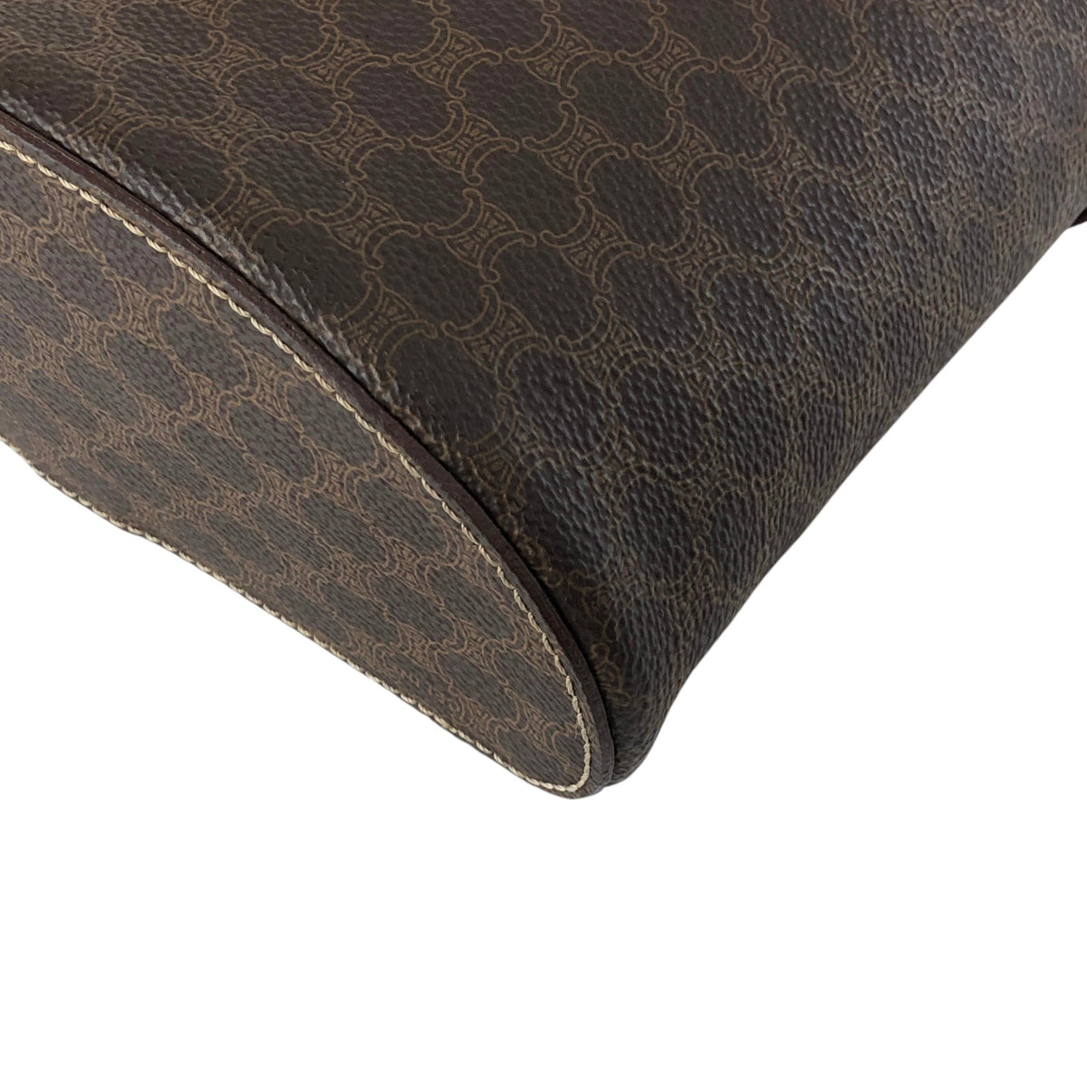 CELINE Macadam Blason Two-way Vanity bag Shoulder bag Brown Vintage me53ak