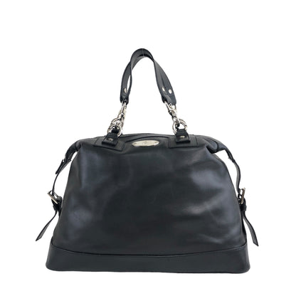 CELINE Blason Boston bag Handbag Black Vintage s3ukcz