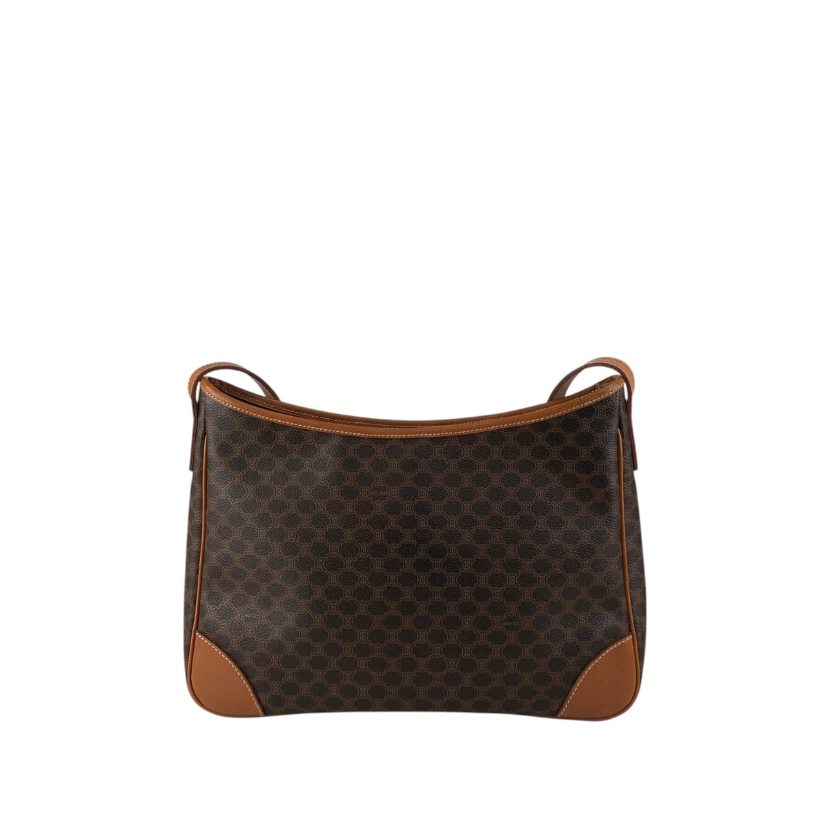 CELINE Macadam Blason Shoulder bag Hobobag Brown Vintage mtbfvr