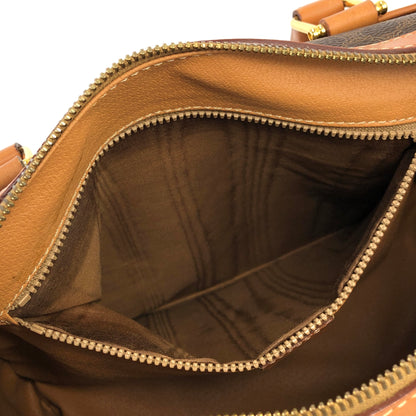 CELINE Macadam Blason Handbag Brown Vintage 5mzszr