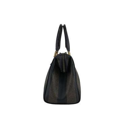 FENDI Pecan Two-way Small Boston bag Shoulder bag Brown×Black Vintage gyzceb
