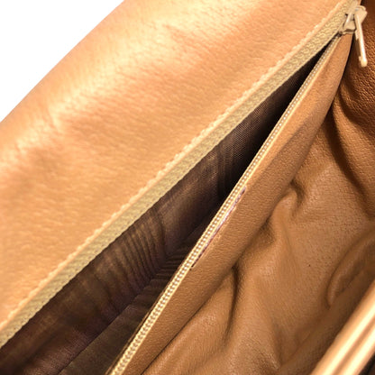 CELINE Macadam Blason Flap Shoulder bag Brown Vintage 7sfwkz