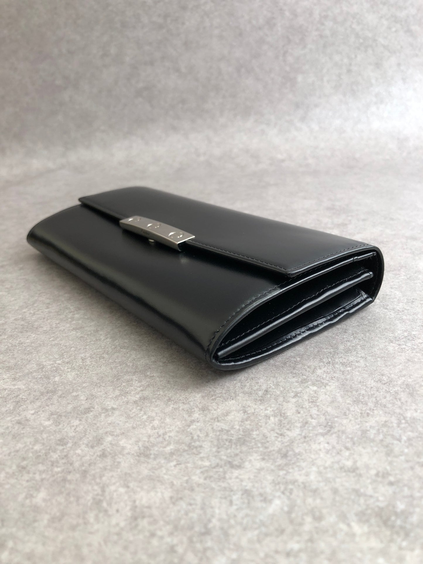 Cartier Long Wallet Black Vintage kps73w