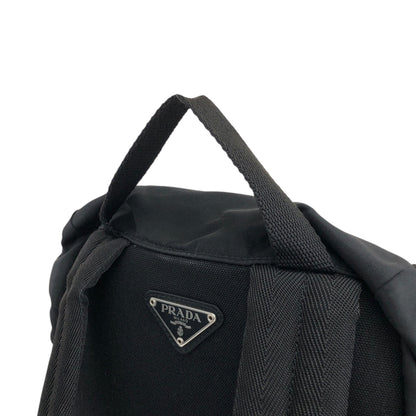 PRADA Tessuto Triangle Logo Backpack Black Vintage 6jg2ux
