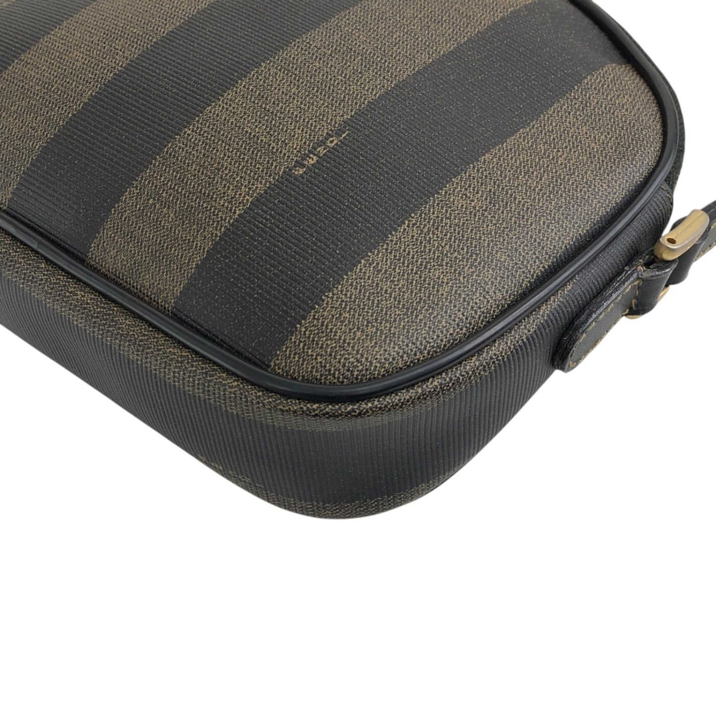FENDI Pecan Logo Shoulder bag Brown Vintage z2xd4a
