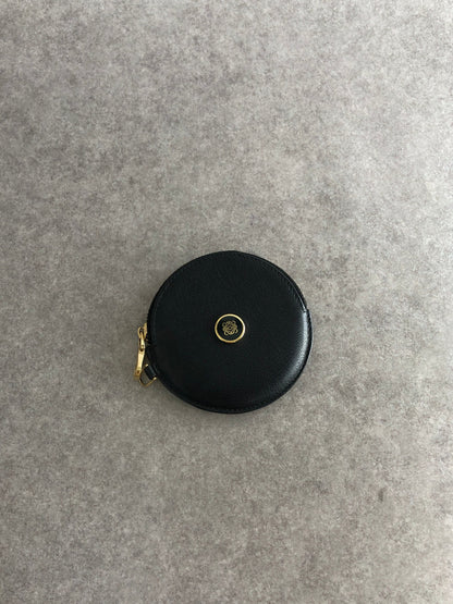 LOEWE Anagram Coin Purse Black Vintage 84bggt