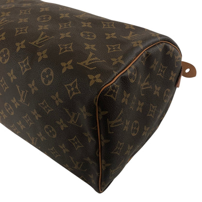 LOUIS VUITTON Monogram Handbag Boston bag Brown Vintage y2vg3b