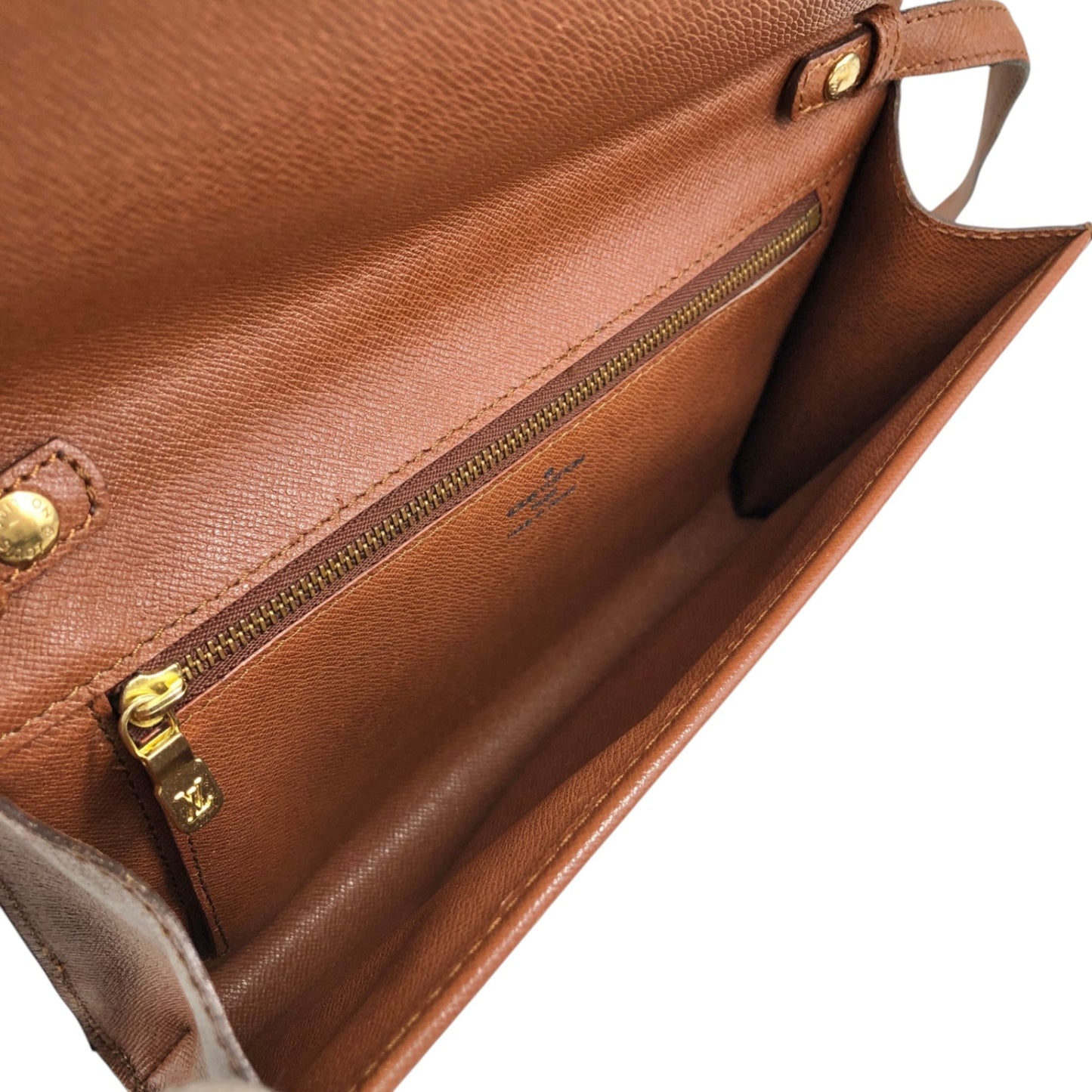 LOUIS VUITTON Monogram Shoulder bag Brown Vintage yz6dcp