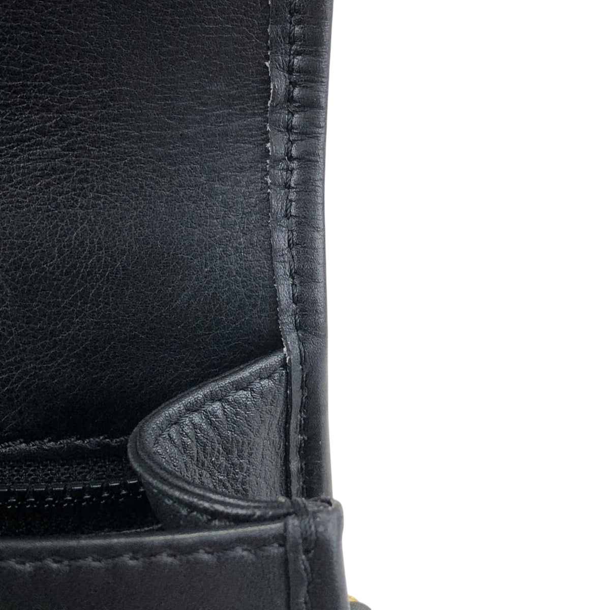CELINE Gancini Shoulder bag Black Vintage dcwmsj