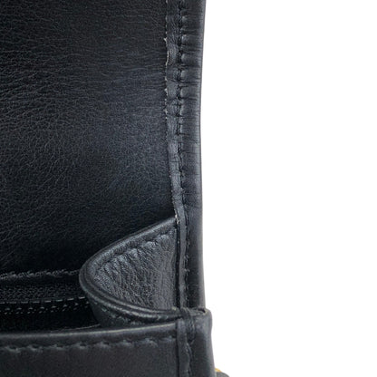 CELINE Gancini Shoulder bag Black Vintage dcwmsj