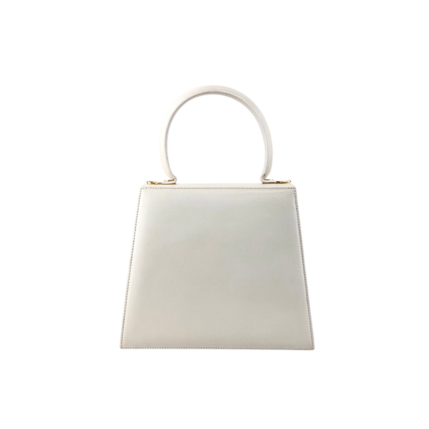 Salvatore Ferragamo Gancini Two-way Handbag Shoulder bag White Vintage d37hra