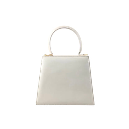Salvatore Ferragamo Gancini Two-way Handbag Shoulder bag White Vintage d37hra