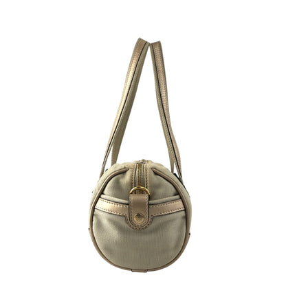 LOEWE Anagram Small Boston bag Handbag Beige Vintage mym6vr