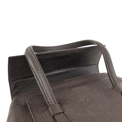 LOEWE Logo Embossed Handbag Brown Vintage xdd6ie