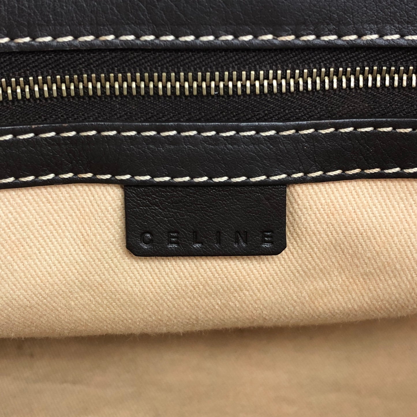 CELINE Macadam Totebag White Vintage 24apda