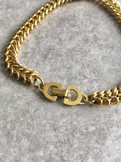 Christian Dior Bracelet Gold Vintage tz64jm