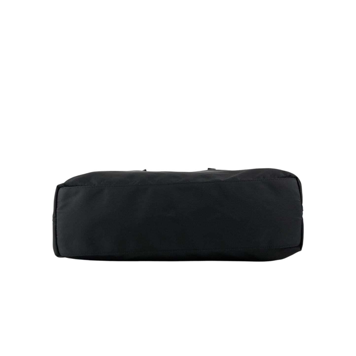 PRADA Tessuto Triangle Logo Totebag Black Vintage weepxg