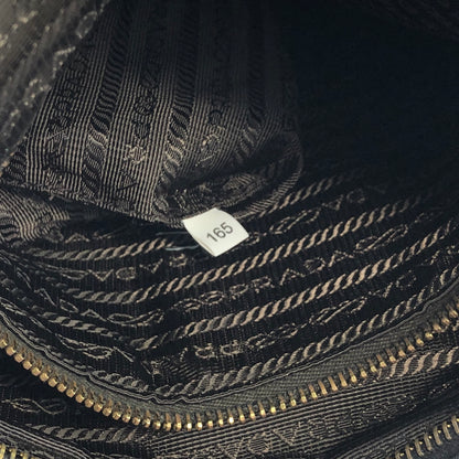 PRADA Logo Nylon Saffiano Leather Crossbody Shoulder bag Black Vintage eu2jv5