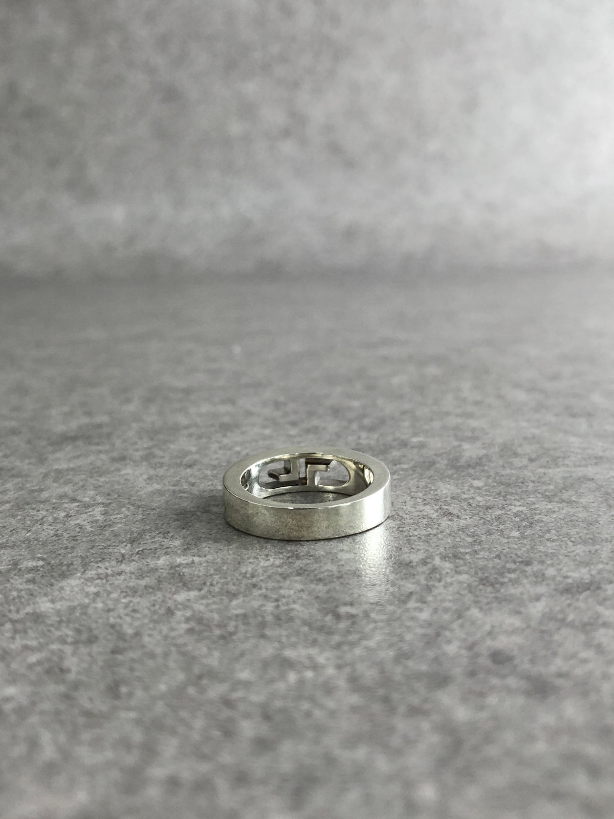 GUCCI GG Motif SILVER925 Ring Silver Vintage pha47r