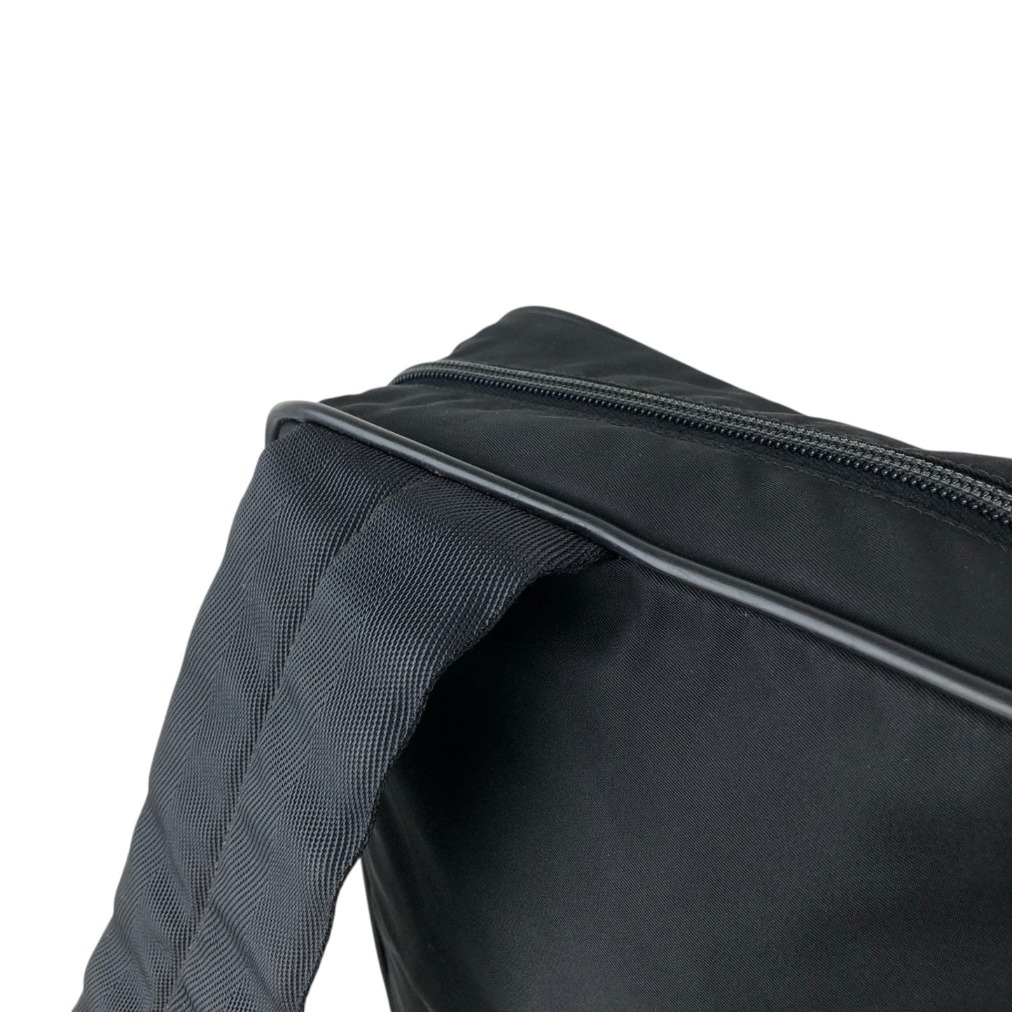 PRADA Tessuto Triangle Logo Sling bag Black Vintage p8ymye