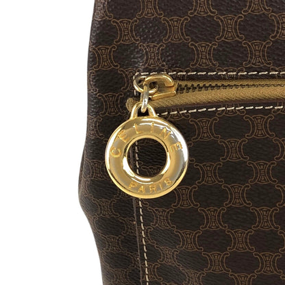 CELINE Macadam 圓形標誌吊飾背包棕色復古 idh7rg