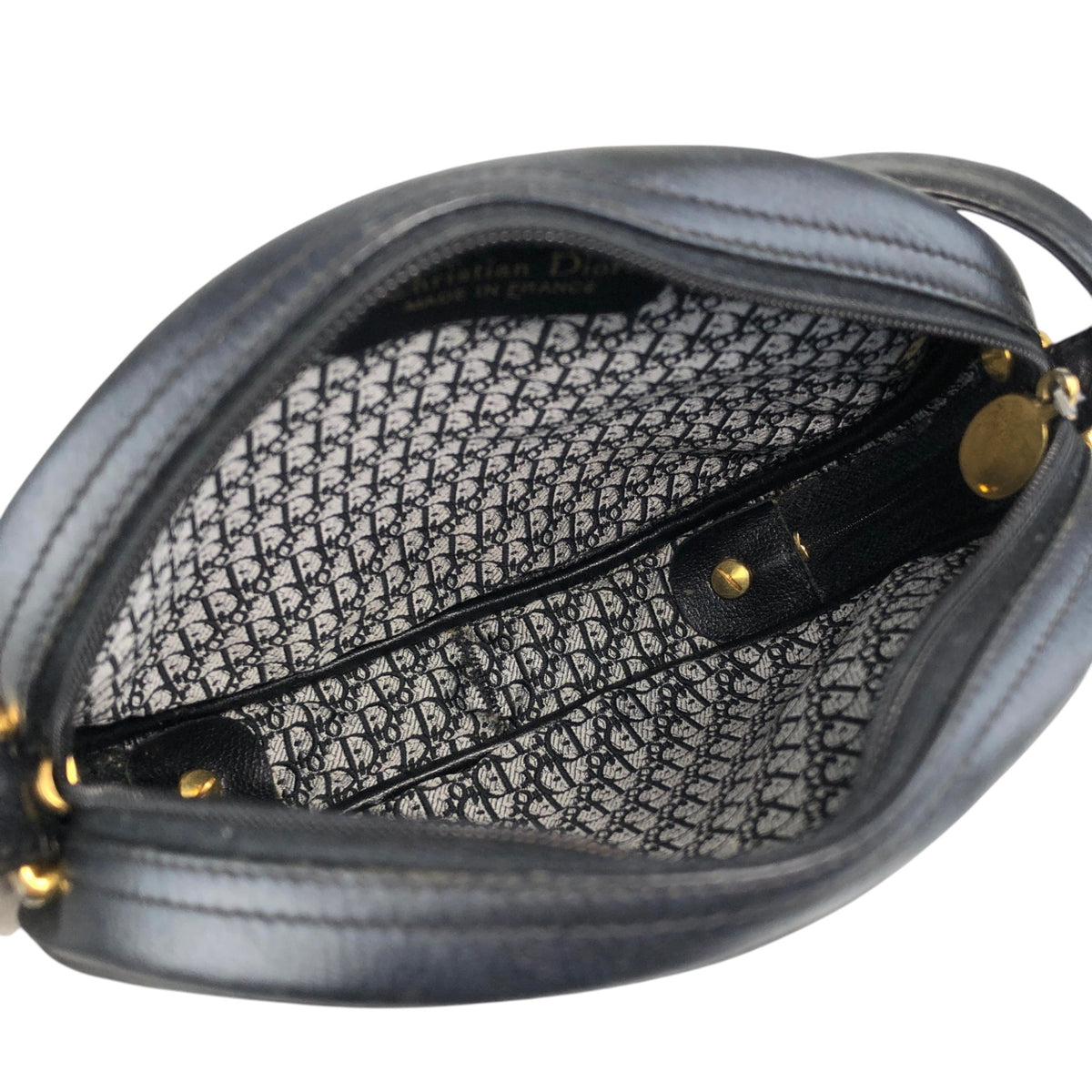 Christian Dior Logo Shoulder bag Black Vintage txbb5d