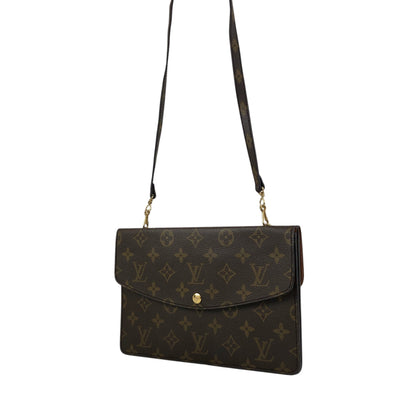 LOUIS VUITTON Monogram Shoulder bag Brown Vintage aaa5yj