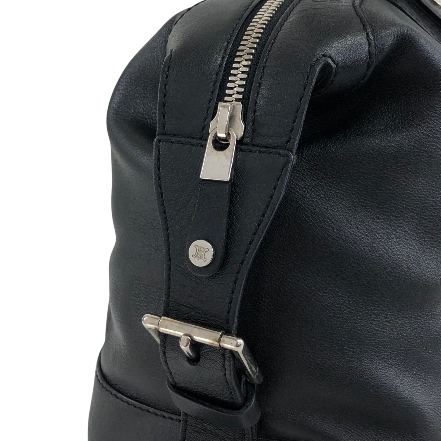 CELINE Blason Shoulder bag Black Vintage ftjas7