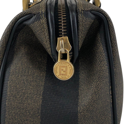 FENDI Pecan Logo Two-way Small Boston bag Shoulder bag Brown Vintage z7r7e6