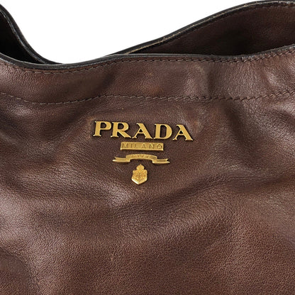PRADA Logo Totebag Brown Vintage sznhvb